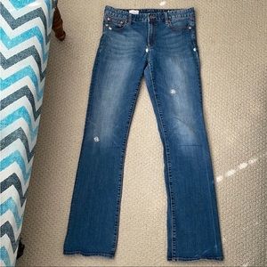 Gap 1969 perfect bootcut jeans upcycled